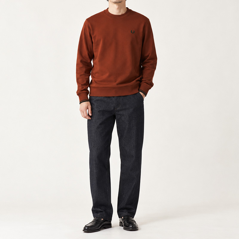 FRED PERRY フレッドペリー M7535 クルーネックスウェット メンズ トレーナー ローレル刺繍 ティップライン 長袖 2026秋冬新作 |  | 09