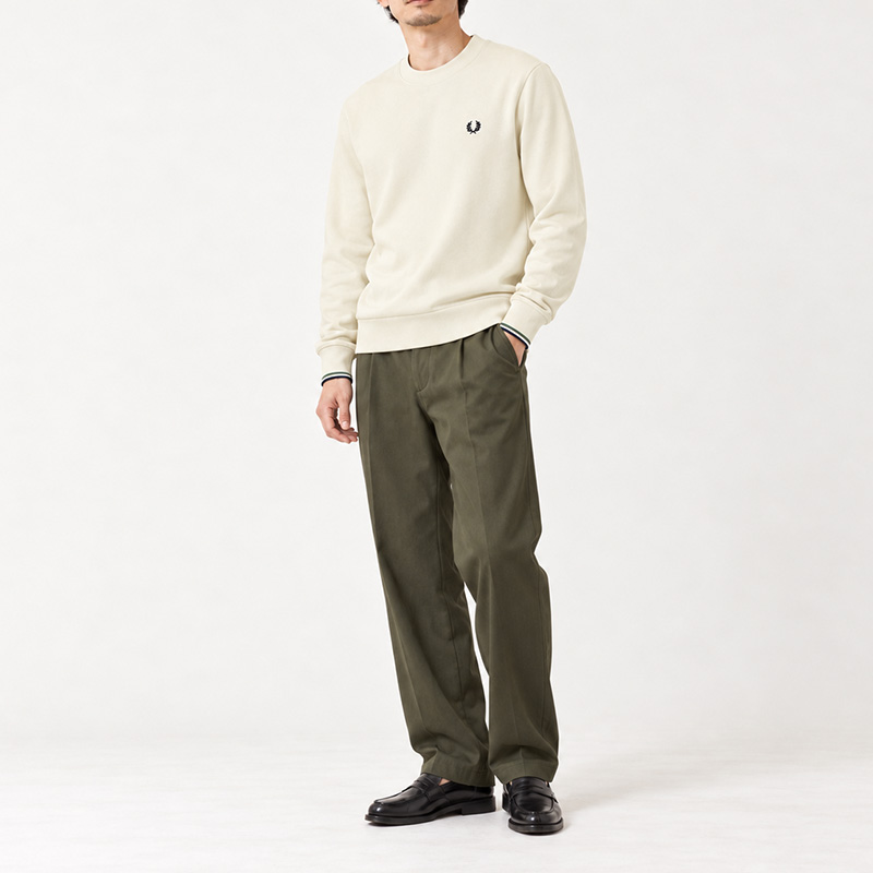 FRED PERRY フレッドペリー M7535 クルーネックスウェット メンズ トレーナー ローレル刺繍 ティップライン 長袖 2026秋冬新作 |  | 12