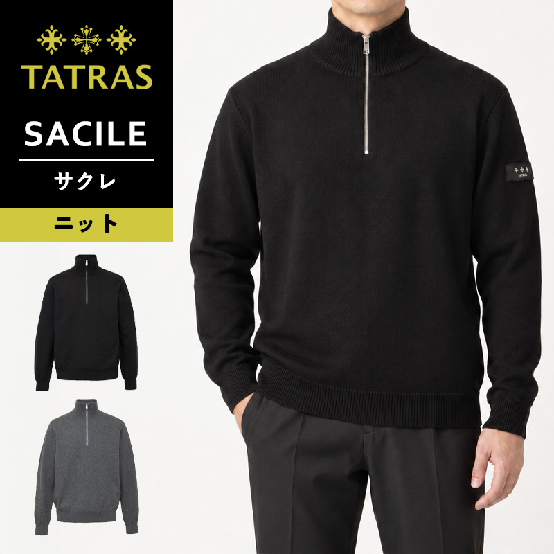 TATRAS（タトラス） TATRAS SACILE サクレ メンズ ハーフジップ ニット