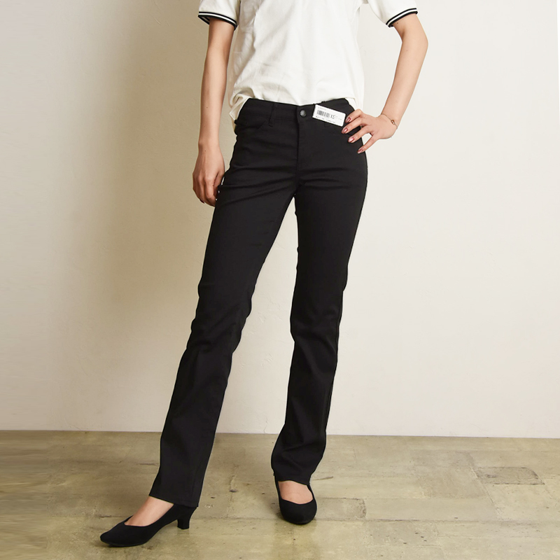 EDWIN（エドウィン） 夏用ストレート レディース ハタラクロ クール