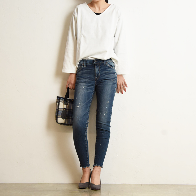【MM】ストレートレッグ テーラード パンツ☆SALE中 Big John SALEセール5%OFF BIGJOHN ビッグジョン ストレッチ