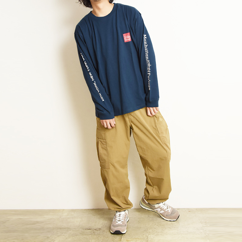 マンハッタンポーテージ Manhattan Portage ロングスリーブプリントTシャツ LongSleev L/S Tシャツ ロゴ 胸ポケット ワンポイント 長袖 ロンT MP-M371 | Manhattan Portage | 02