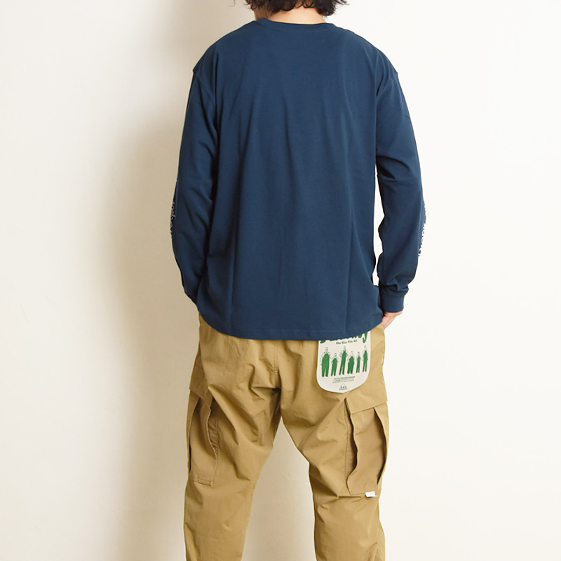 マンハッタンポーテージ Manhattan Portage ロングスリーブプリントTシャツ LongSleev L/S Tシャツ ロゴ 胸ポケット ワンポイント 長袖 ロンT MP-M371 | Manhattan Portage | 04