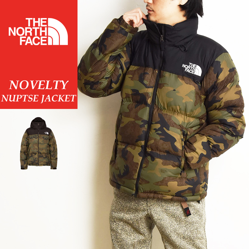 THE NORTH FACE ノースフェイス ノベルティ ヌプシジャケット ダウンジャケット メンズ アウター カモ柄 迷彩柄 ストリート アウトドア  ND92336