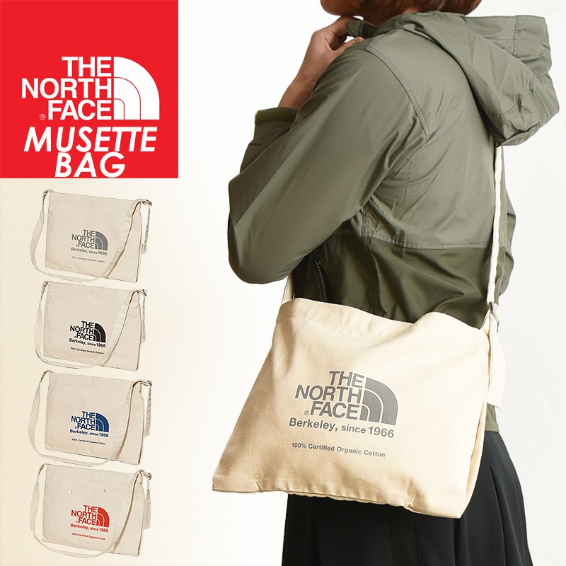 ノースフェイス THE NORTH FACE オーガニックコットン ミュゼットバッグ レディース メンズ ショルダーバッグ 斜めがけ NM81765