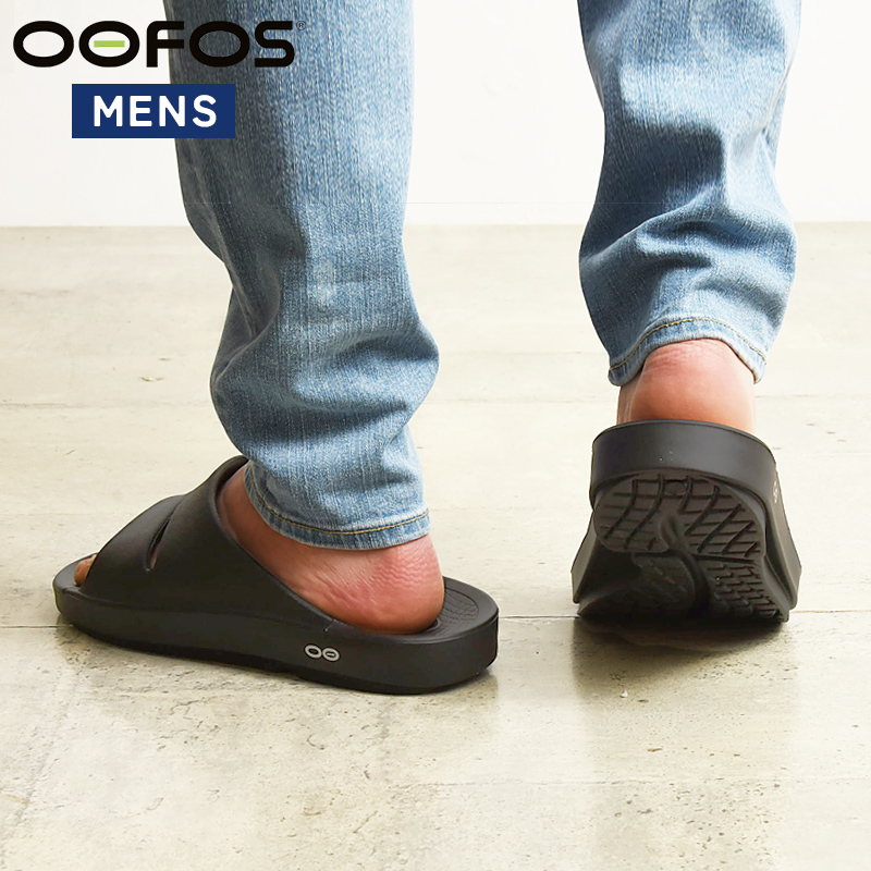OOFOS OOAHH unisex ブラック　24.0 OOFOS 正規取扱店 2025春夏新作 ウーフォス ウーアー OOahh