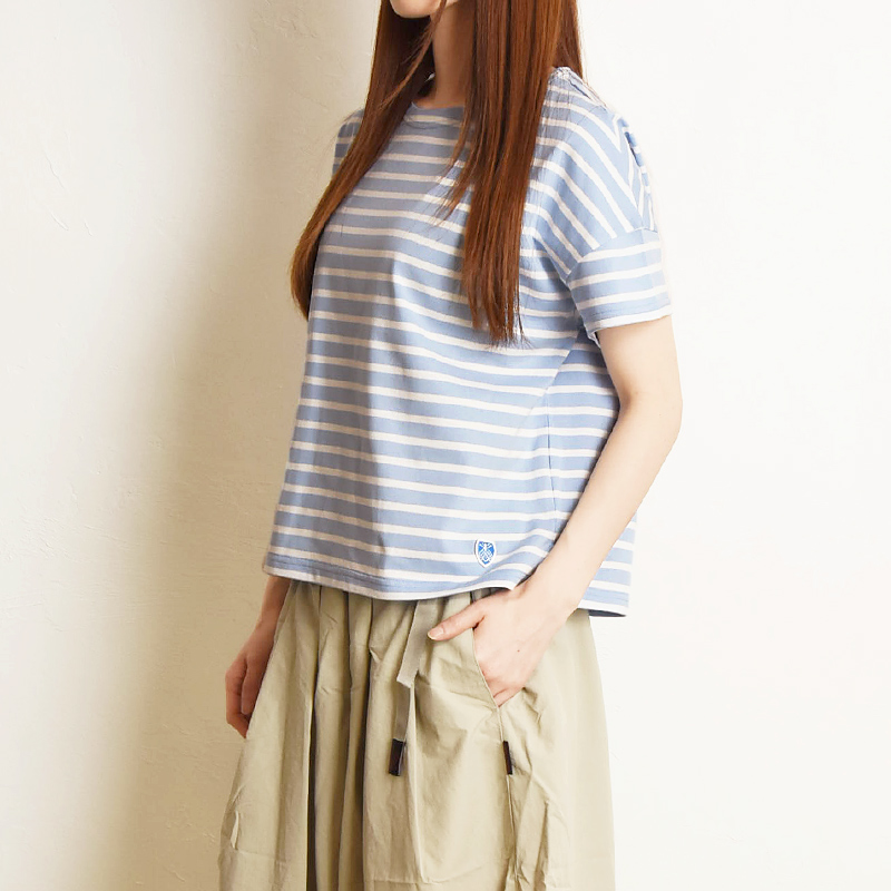 ORCIVAL（オーシバル） 爆買 オーチバル フレンチ ボートネック 半袖T