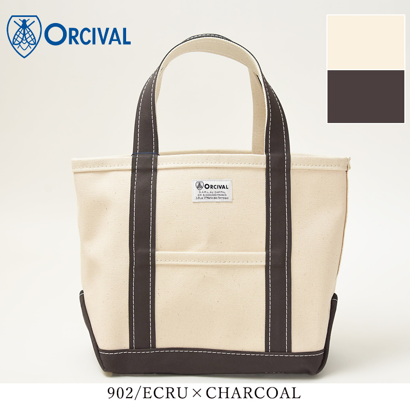 2024春夏新作 セール／5%OFF オーシバル オーチバル ORCIVAL キャンバストートバッグ（小）単色/定番色 マザーズバッグ 大きめ  レディース メンズ OR-H0285KWC