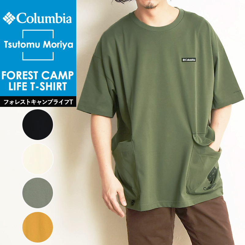 送料無料 Columbia コロンビア フォレストキャンプライフショートスリーブクルー 半袖 Tシャツ メンズ PM0979｜geostyle