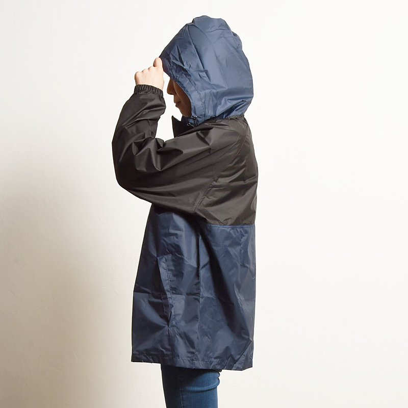 デュエル　レインパーカー たのめーる】川西工業 防水レインパーカー ブラック フリーサイズ