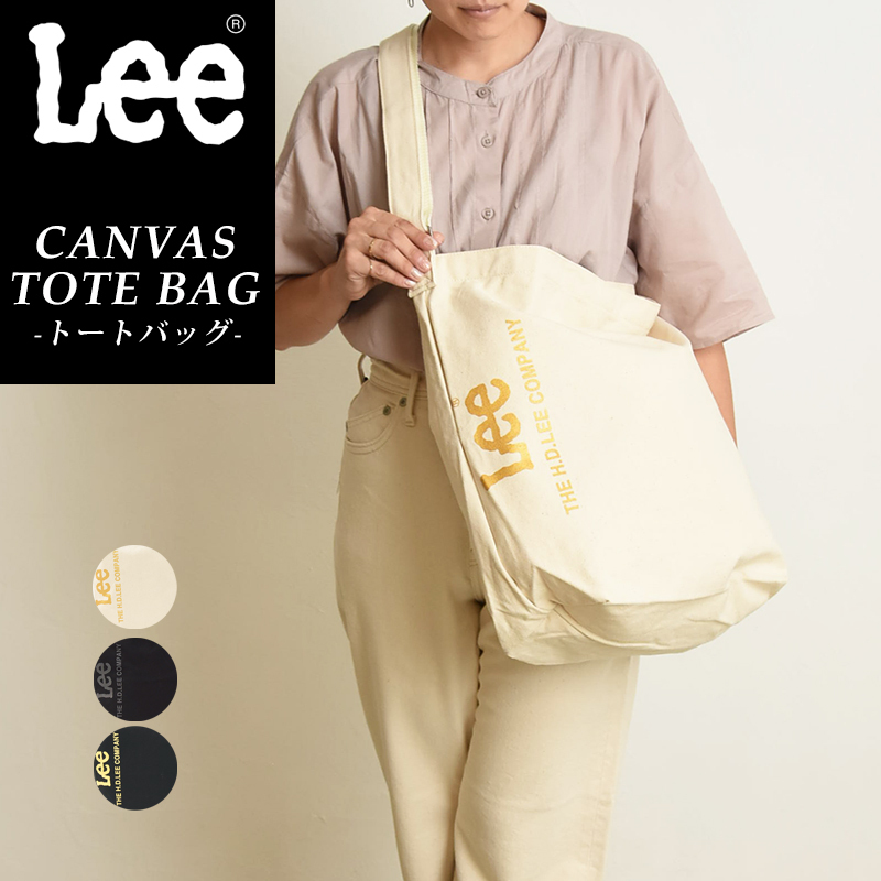 SALE／5%OFF Lee リー キャンバストートバッグ ビッグロゴ レディース