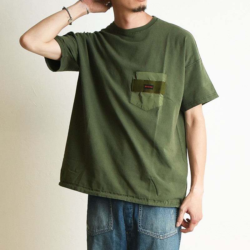 REMI RELIEF×BRIEFING レミレリーフ×ブリーフィング コラボ ポケットTシャツ ビッグシルエット 半袖Tシャツ RN19253206