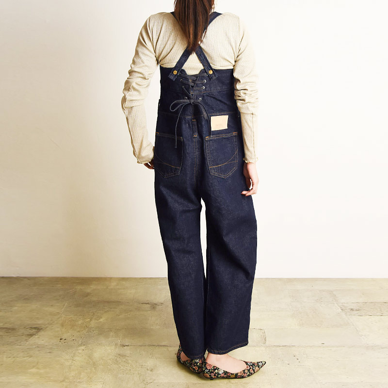 アトリエ サムシング atelier SOMETHING レースアップサロペット デニム レディース SA1903 | SOMETHING | 03