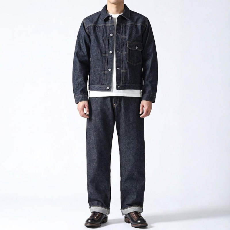 SUGAR CANE シュガーケーン 2025モデル ワイド デニムパンツ 13oz. DENIM WAIST OVERALLS 2025 MODEL ヴィンテージ 日本製 SC42025 | SUGAR CANE | 05