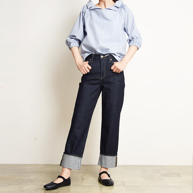 SOMETHING サムシング エルザ ストレート デニムパンツ