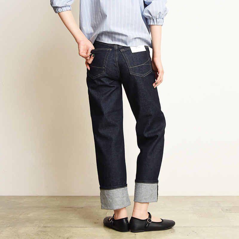 SOMETHING（サムシング） エルザ ストレート デニムパンツ レディース