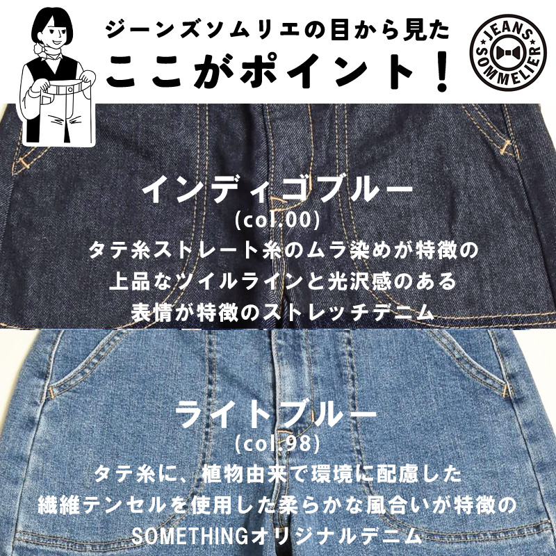 SOMETHING（サムシング） リサ LISA ビンテージ 美脚 ワイド デニム