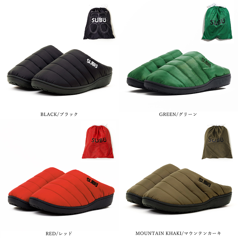 SUBU スブ 冬のサンダル ウィンターサンダル ダウンシューズ ルーム
