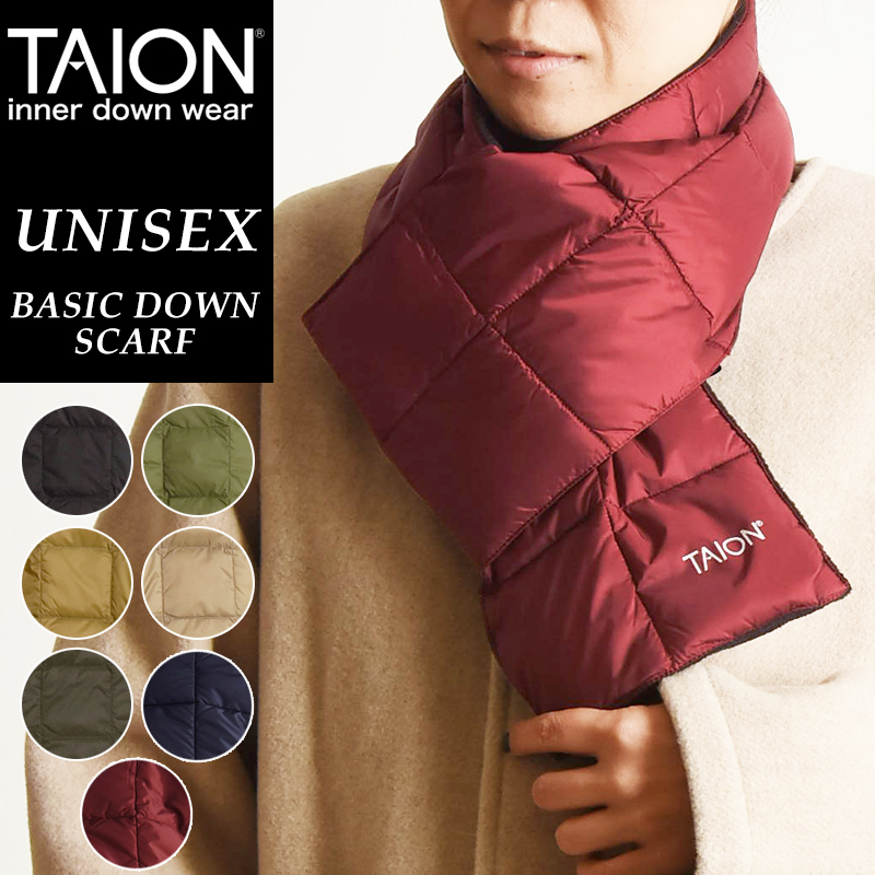TAION（タイオン） 爆買 2025秋冬新作 ダウンマフラー マフラー ネック