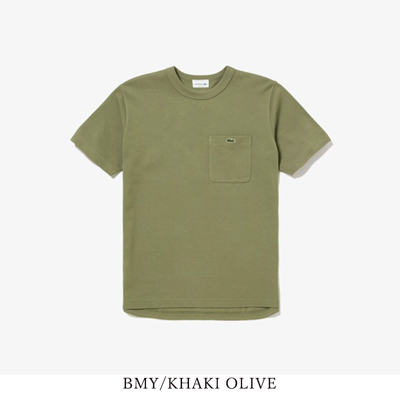 LACOSTE（ラコステ） 鹿の子地 ポケット半袖Tシャツ クルーネック T 