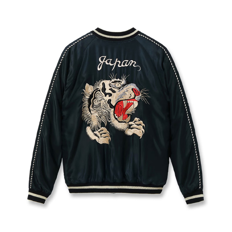 ★テーラー東洋 虎顔×CHEVY LOVER リバーシブルスカジャンL TAILOR TOYO/テーラー東洋】TIGER HEAD×CHEVY LOVER(AGING MODEL