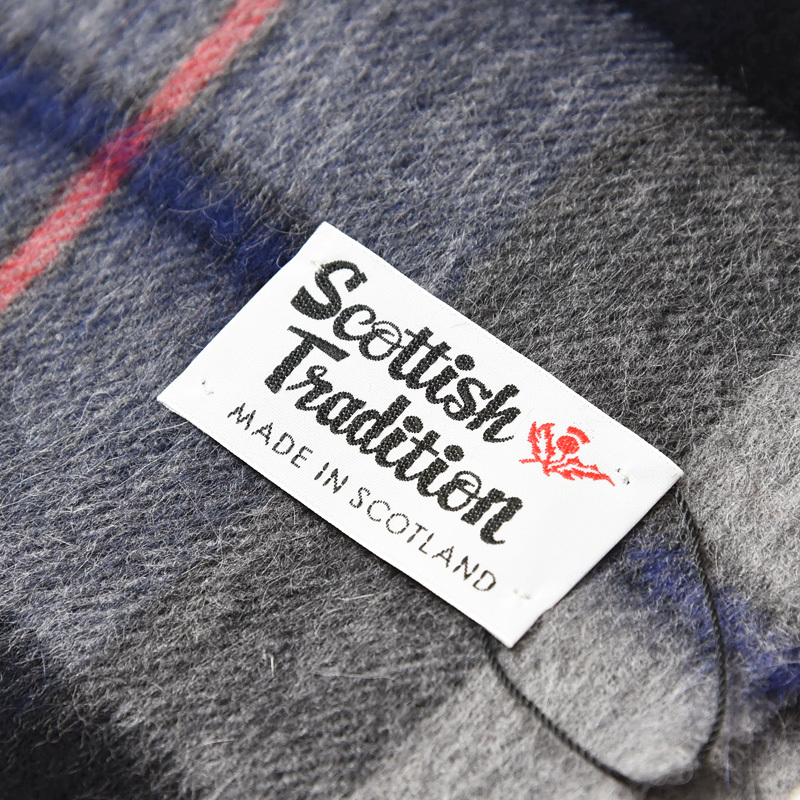 極美 スコットランド Scottish Tradition アンゴラ混 マフラー Scottish Tradition SCOTTISH TRADITION スコティッシュトラ