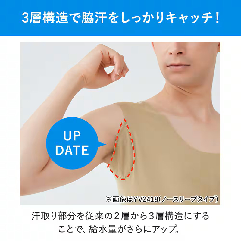 GUNZE（グンゼ） インティー GUNZE inT ノースリーブ 汗取りインナー