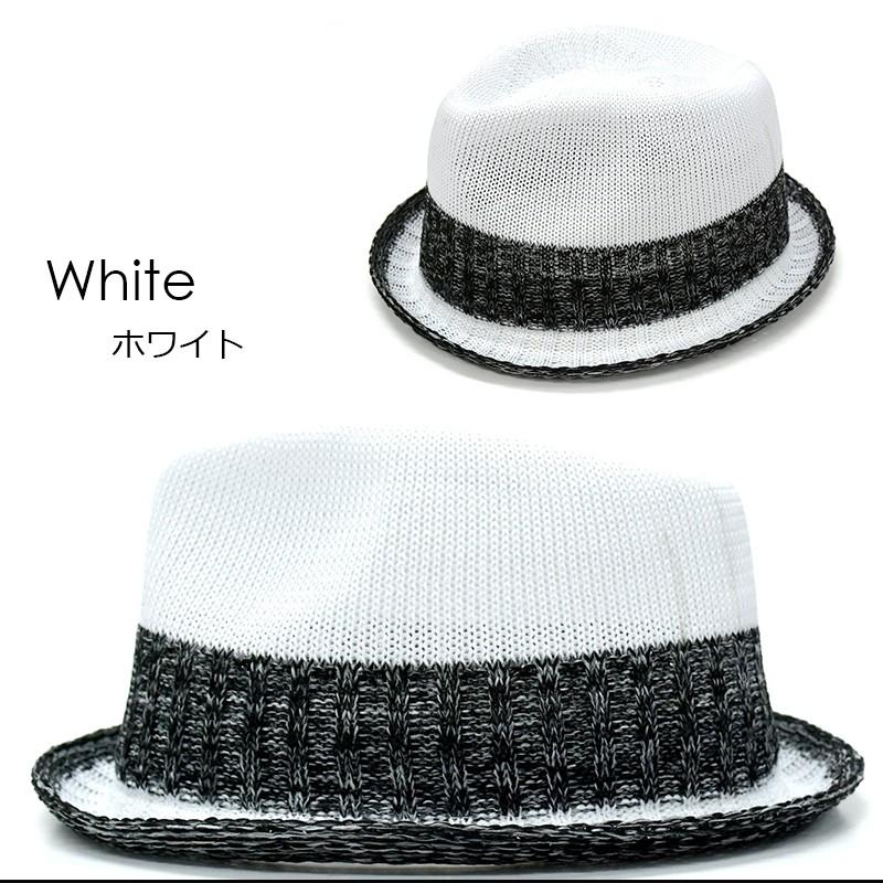 帽子 メンズ ハット ブランド バイカラー デザイン ポリエステル 中折れハット フリーサイズ カジュアル hat｜gerbera-2｜02