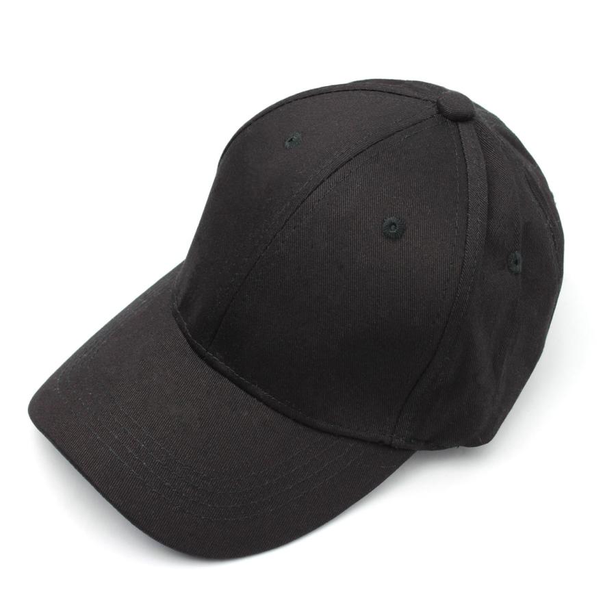 帽子 キャップ メンズ レディース シンプル ベーシック 無地 CAP ブラック シンプルキャップ｜gerbera-2｜02