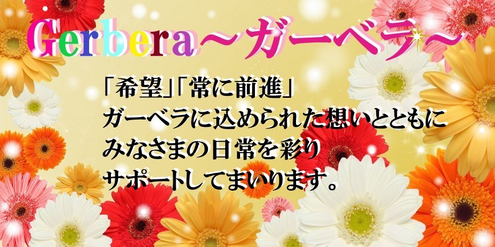 ஐガーベラஐページ！ ガーベラ-花しらべ-花図鑑