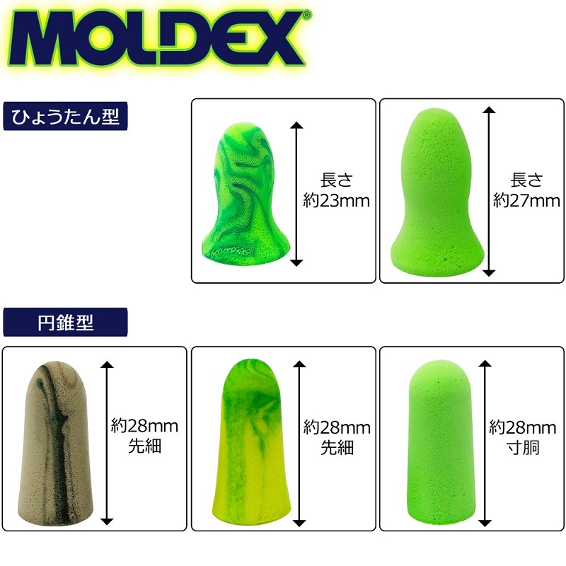 MOLDEX METEORS モルデックス 耳栓 お試し5種 5ペア 耳せん 遮音 睡眠