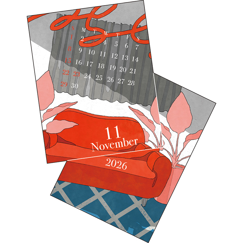 APJ-178 ステッカーカレンダー／カチナツミ アートプリントジャパン