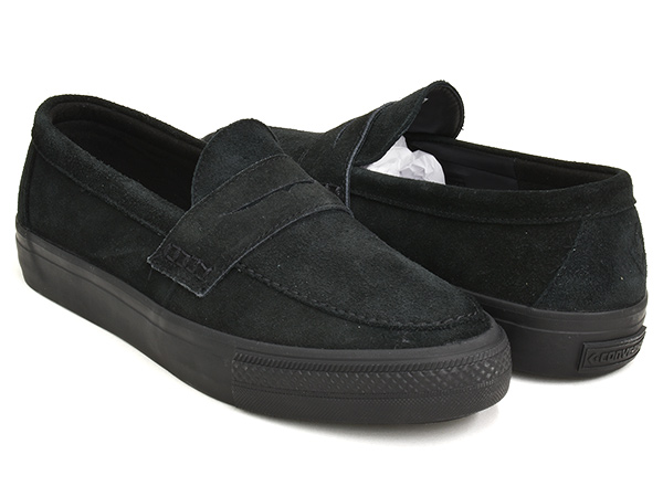 [52時間限定セール 11/13 0:00まで]CONVERSE SKATEBOARDING CS LOAFER SK SU 【コンバース スケート シーエス ローファー エスケー】 BLACK (1SD603)