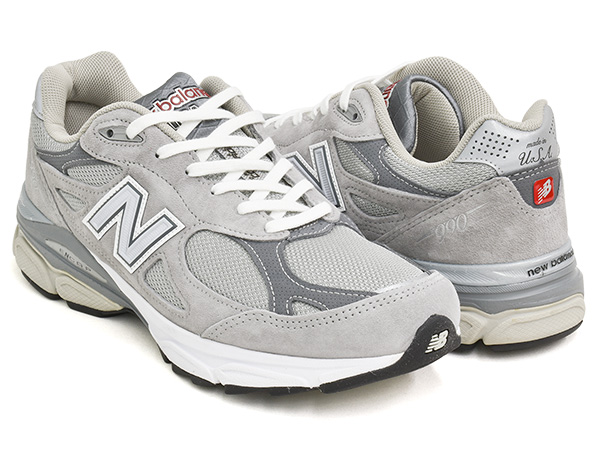 NEW BALANCE M990 GY3 【ニューバランス 990 V3 3代目 D ワイズ】 【メイド イン アメリカ USA グレー】 GREY  (WIDTH:D) : m990gy3 : GETTRY - 通販 - Yahoo!ショッピング