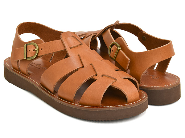 [1/3 20:00〜★新春フェア開催]Organic handloom GURKHA [オーガニックハンドルーム グルカ] [サンダル ストラップ 日本製 MADE IN JAPAN] BROWN | OOFOS