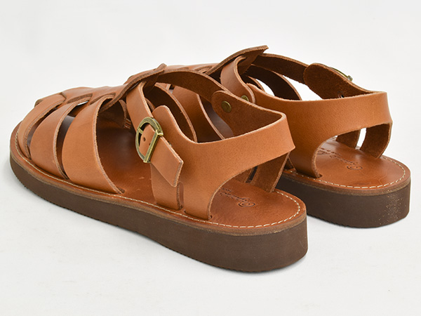 [1/3 20:00〜★新春フェア開催]Organic handloom GURKHA [オーガニックハンドルーム グルカ] [サンダル ストラップ 日本製 MADE IN JAPAN] BROWN | OOFOS | 01