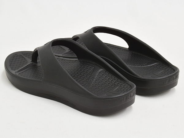 2021春の新作 [75時間限定セール 18 0:00まで]TELIC BLACK FLIP FLOP