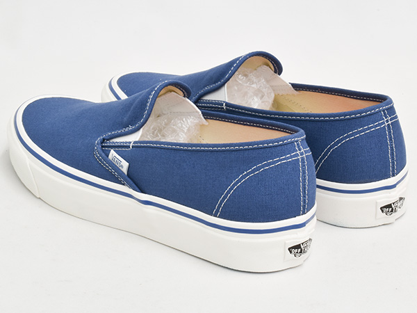 VANS SLIP-ON 48 DECK DX 【バンズ スリッポン デッキ ディーエックス】 【デラックス アナハイム・ファクトリー ネイビー 紺】  ANAHEIM FACTORY OG NAVY