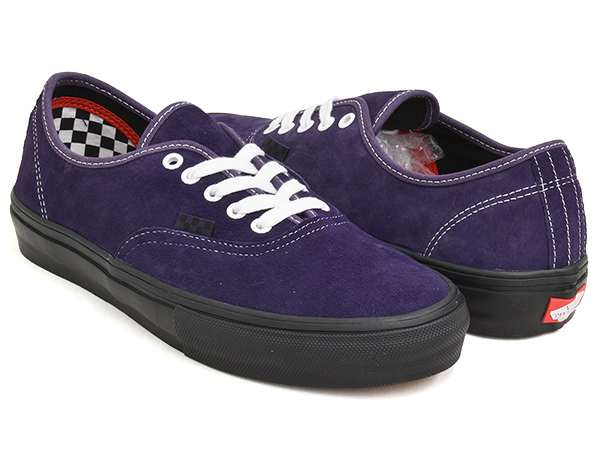 VANS SKATE AUTHENTIC 【バンズ スケート オーセンティック】 PIG SUEDE DARK PURPLE / BLACK