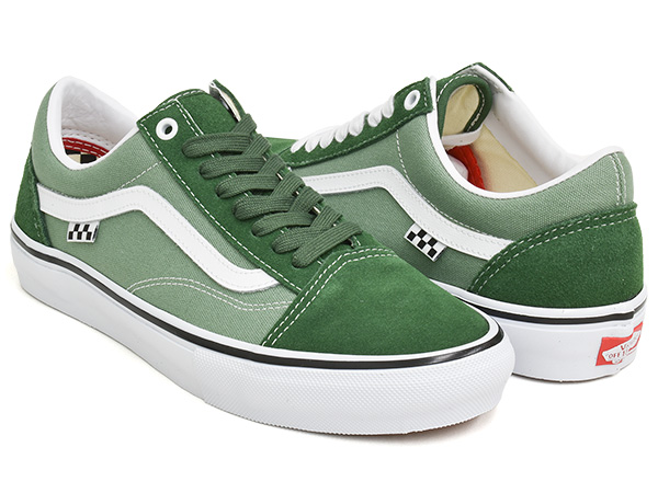 VANS SKATE OLD SKOOL 【バンズ スケート オールドスクール】 【スケートボード SKATEBOARDING SB プロ PRO  グリーン】 GREENER PASTURES