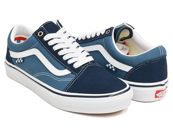 VANS SKATE OLD SKOOL 【バンズ スケート オールドスクール】 【スケートボード SKATEBOARDING SB プロ PRO】 NAVY / WHITE｜gettry