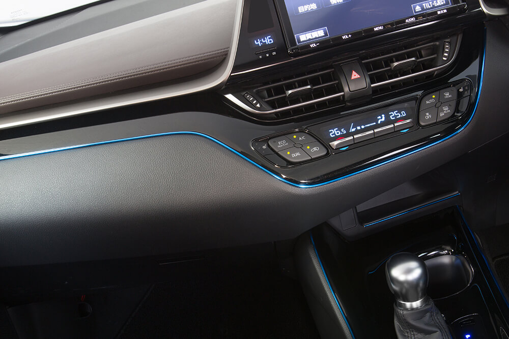 インテリア カラーモール 全長5m 内装 車 自動車 カラーライン 隙間 すき間 差し込むモール ドレスアップ パーツ インパネ 汎用 | G-FACTORY | 04