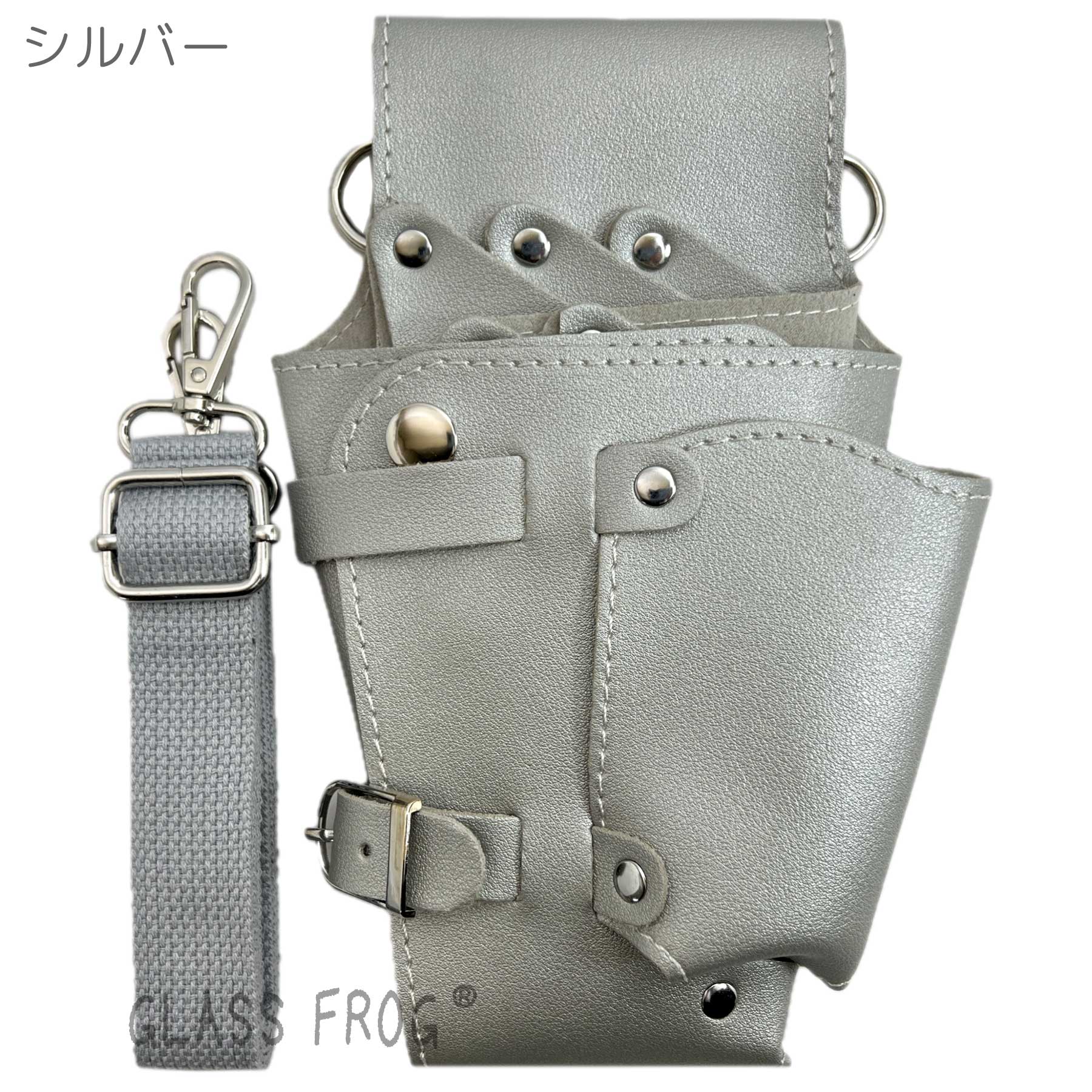 テツ　オーダー　ナチュラルシンプルシザーケース　5丁 ベルト付き テツ オーダー ナチュラルシンプルシザーケース 5丁 ベルト付き