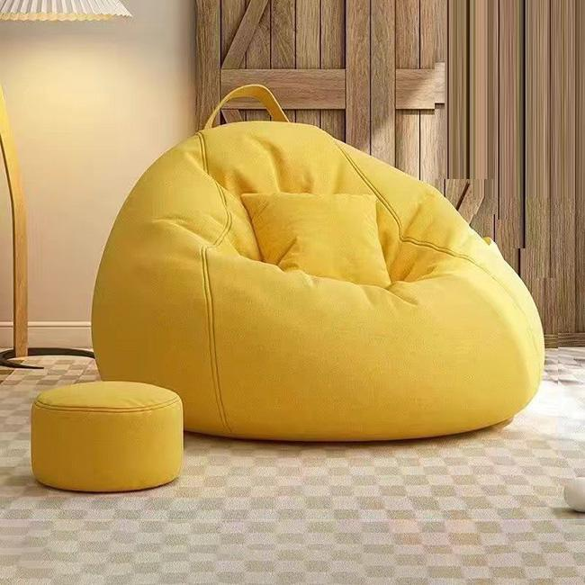 ビーズクッションソファ 黄色 ビーズクッション ソファー 人をダメにする 特大サイズ ソファ 大きい