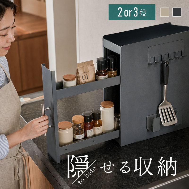 調味料ラック スパイスラック スリム おしゃれ マグネット ステンレス