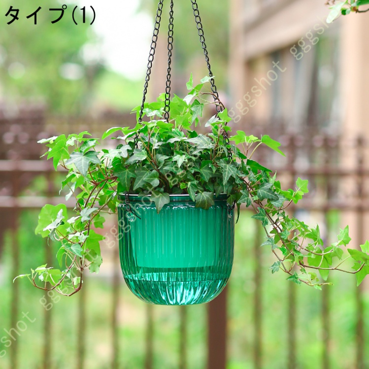 鉢植え ハンギングバスケット 植木鉢 プラスチック製 吊り鉢 シンプル