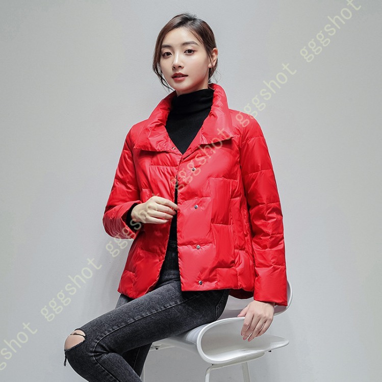 国際ブランド レディース ダウンジャケット 薄手 ゆったり 無地 ハイネック 冬服 冬物 冬 秋 着痩せ 秋冬 おしゃれ キルティング コート ダウン 暖かい 登山 防風 軽量 ダウンコート カラー 黒 Stags Me