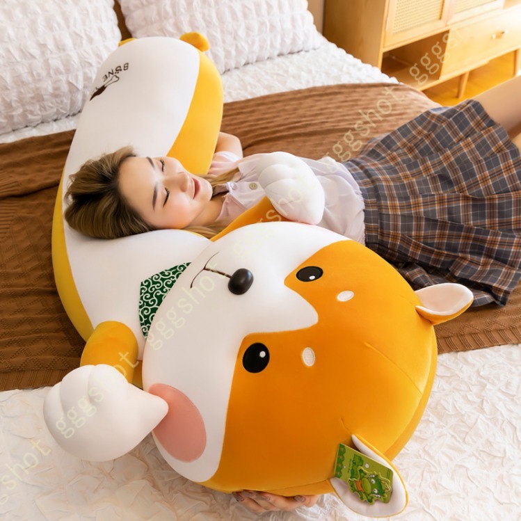 犬 ぬいぐるみ 特大 柴犬 抱きまくら 大きい 縫い包み 長い枕 洗える 多機能 癒し系 可愛い動物 添い寝枕 柔らかい 横向き寝 抱き枕 年間定番 昼寝まくら