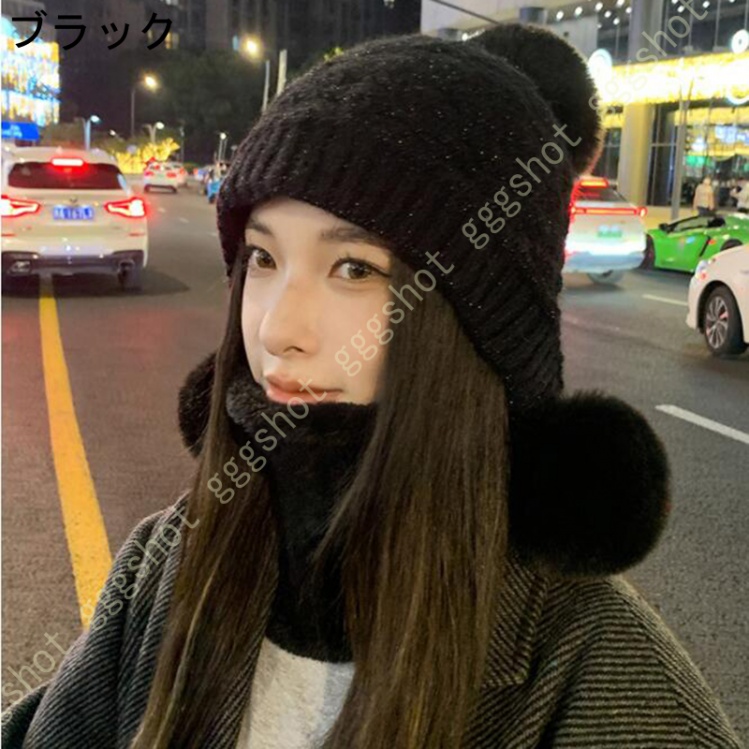 かわいい ニット帽 レディース ビーニー帽子 防寒 コーディネート 女性用 暖かい 女の子 大人 キャップ シンプル 秋冬 ゆったり 小顔効果 プレゼント Llqdniyphk Sausagehouse In