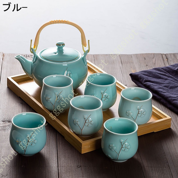 蓋付茶器セット 茶器セット 急須 茶こし付き 湯呑み 陶器 結婚 出産 内祝い 引き出物 金婚式 誕生日プレゼント 還暦祝い 古希 喜寿 米寿 退職  定年 プレゼント